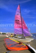 FRANCE, Languedoc-Roussillon, LA GRAND MOTTE, beach and sailboats, FRA519JPL