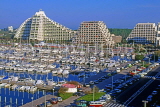 FRANCE, Languedoc-Roussillon, LA GRANDE MOTTE, resort centre, hotels and marina, FRA548JPL