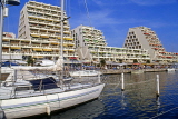 FRANCE, Languedoc-Roussillon, LA GRANDE MOTTE, resort centre, hotels and yachts, FRA552JPL