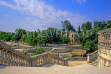 FRANCE, Languedoc-Roussillon, NIMES, Jardin de la Fontane, FRA1087JPL