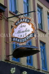 FRANCE, Nord-Pas-de-Calais, LILLE, Old Town, Aux Moules Brasserie sign, Rue de Bethune, FRA1516JPL