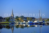 FRANCE, Normandy, Carentan, waterfront and marina, FRA1022JPL