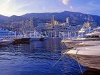 FRANCE, Provence, Cote d'Azure, MONACO, Monte Carlo, town and harbour with yachts, FRA1949JPL