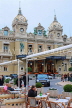 FRANCE, Provence, Cote d'Azure, MONACO, Monte Carlo Casino, and restaurant cafe scene, FRA2377JPL