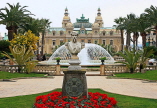FRANCE, Provence, Cote d'Azure, MONACO, Monte Carlo Casino, gardens and fountain, FRA2373JPL