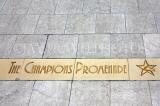 FRANCE, Provence, Cote d'Azure, MONACO, The Champions Promenade, floor sign, FRA2347JPL