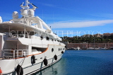 FRANCE, Provence, Cote d'Azure, MONACO, harbourfront and luxury yacht, FRA2509JPL