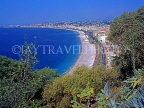 FRANCE, Provence, Cote d'Azure, NICE, coastal view (from Castle Hill Park), FRA262JPL