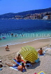 FRANCE, Provence, Cote d'Azure, VILLEFRANCH-SUR-MER, beach and sunbathers, FRA407JPL