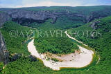 FRANCE, Rhone-Alps, ARDECHE GORGE, panoramic view, FRA977JPL