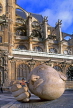 France, PARIS, Beaubourg & Les Halles, St Eustache Church and head sculpture, FRA1580JPL
