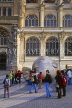 France, PARIS, Beaubourg & Les Halles, St Eustache Church and head sculpture, FRA2198JPL