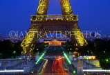 France, PARIS, Eiffel Tower (lower half), night view, FRA2018JPL