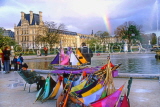 France, PARIS, Jardin des Tuileries, pond with model boats, FRA2029JPL