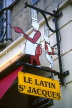 France, PARIS, Latin Quarter, restaurant sign, FRA1651JPL