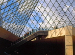 France, PARIS, Louvre Museum, Pyramid entrance, FRA1980JPL