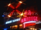 France, PARIS, Moulin Rouge night club, neon lit, FR2010JPL