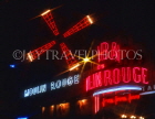 France, PARIS, Moulin Rouge night club, neon lit, FR700JPL
