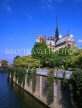 France, PARIS, Notre Dame Cathedral and River Seine, FRA1267JPL