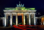 GERMANY, Berlin, Brandenburg Gate, night view, GER1073JPL