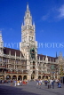 GERMANY, Munich, Marienplatz and gothic new Rathaus (Town Hall), GER773JPL