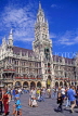 GERMANY, Munich, city view, Marienplatz and gothic Rathaus (Town Hall), GER775JPL