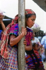 GUATEMALA, Antigua, Indian girl in traditional dress, in market, GUA293JPL