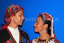 GUATEMALA, Guatemala City, couple in traditional attire, cultural show, GUA334JPL