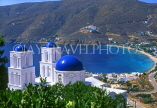 Greek Islands, AMORGOS, Egiali, bay and church, GIS670JPL