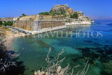 Greek Islands, CORFU, Corfu Town, fortress and sea view, GIS204JPL