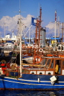 Greek Islands, CRETE, Elounda, fishing boats in harbour, GIS1281JPL