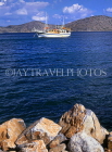 Greek Islands, CRETE, Elounda, seascape and boat, GIS1116JPL