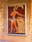 Greek Islands, CRETE, Iraklion, PALACE OF KNOSSOS, 'Prince of Lilies' fresco, GIS1096JPL