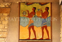Greek Islands, CRETE, Iraklion, PALACE OF KNOSSOS, fresco, GIS1160JPL