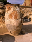 Greek Islands, CRETE, Iraklion, PALACE OF KNOSSOS, lagre Pithoi (clay storage jar), GIS1095JPL