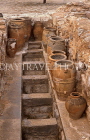 Greek Islands, CRETE, Iraklion, PALACE OF KNOSSOS, large pithoi (clay jars), GIS1271JPL