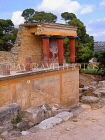 Greek Islands, CRETE, Iraklion, PALACE OF KNOSSOS, north entrance ruins, GIS1112JPL