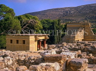 Greek Islands, CRETE, Iraklion, PALACE OF KNOSSOS, north west ruins, GIS1088JPL