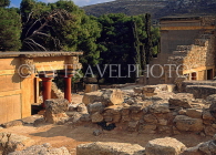 Greek Islands, CRETE, Iraklion, PALACE OF KNOSSOS, north west ruins, GIS1246JPL