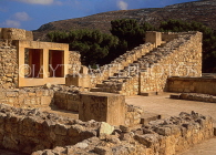 Greek Islands, CRETE, Iraklion, PALACE OF KNOSSOS, north west ruins, GIS1249JPL