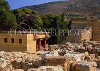 Greek Islands, CRETE, Iraklion, PALACE OF KNOSSOS, north west ruins, GIS1254JPL