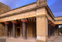 Greek Islands, CRETE, Iraklion, PALACE OF KNOSSOS buildings, GIS1161JPL