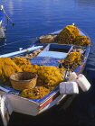 Greek Islands, CRETE, fishing boats, filled with nets, GIS190JPL