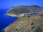 Greek Islands, KEPHALONIA, Assos village, bay and panoramic view, GIS503JPL
