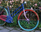 HOLLAND, Amsterdam, bicycle painted in multi colours, HOL616JPL