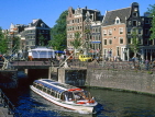 HOLLAND, Amsterdam, sightseeing boat city view, HOL515JPL
