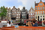 HOLLAND, Amsterdam, sightseeing by boat, typical Dutch architecture, HOL834JPL