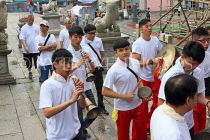 HONG KONG, Cheung Chau island, Tin Hau Festival parades, musicians, HK1597JPL