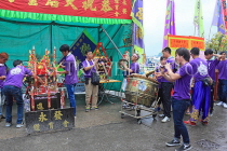 HONG KONG, Cheung Chau island, Tin Hau Festival parades, musicians, HK1613JPL