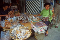 HONG KONG, Cheung Chau island, dried fish stall, HK524JPL
